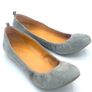 J.Crew gray suede Flat  size 6.5